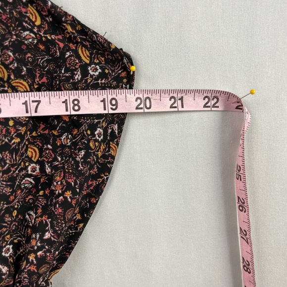 Knox Rose Maxi Dress Womens Large Tiered Floral Crochet High Low Boho - Picture 9 of 15